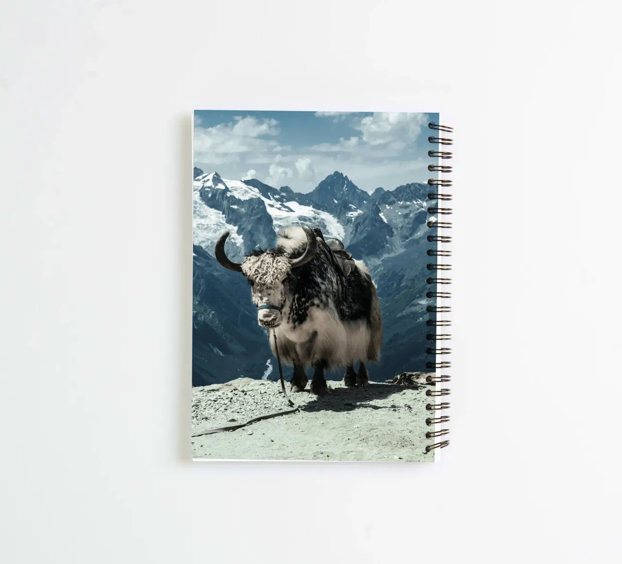 Yak auf einem Bergpfad stehend Ringbuch von The Herringstore