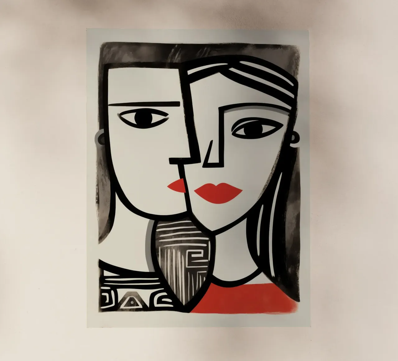 Doppio ritratto cubista | Omaggio a Picasso pellicola backlit da Autofocus