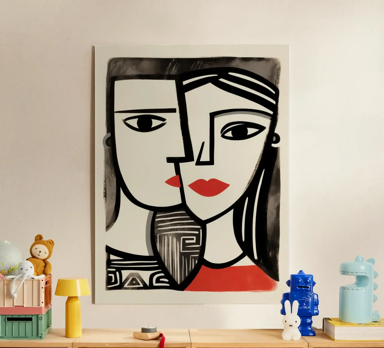 Doble retrato cubista | Homenaje a Picasso metacrilato de Autofocus