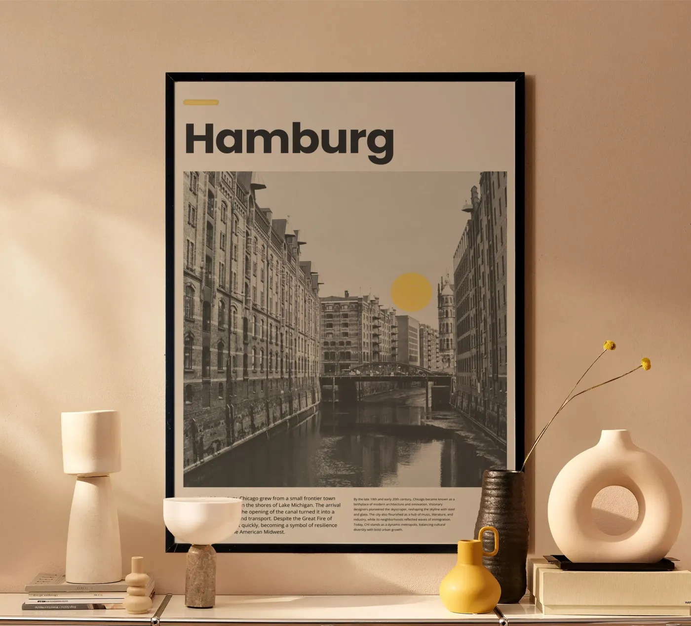 Hamburg poster by PurePeachStudio