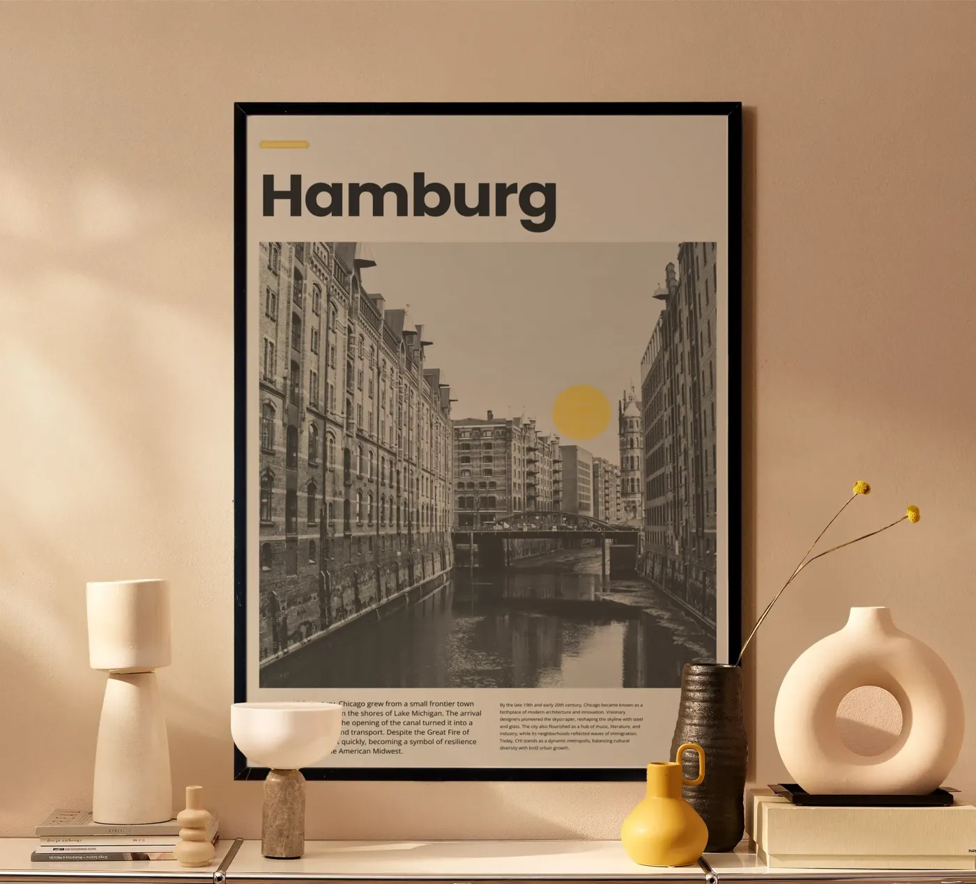 Hamburg poster van PurePeachStudio