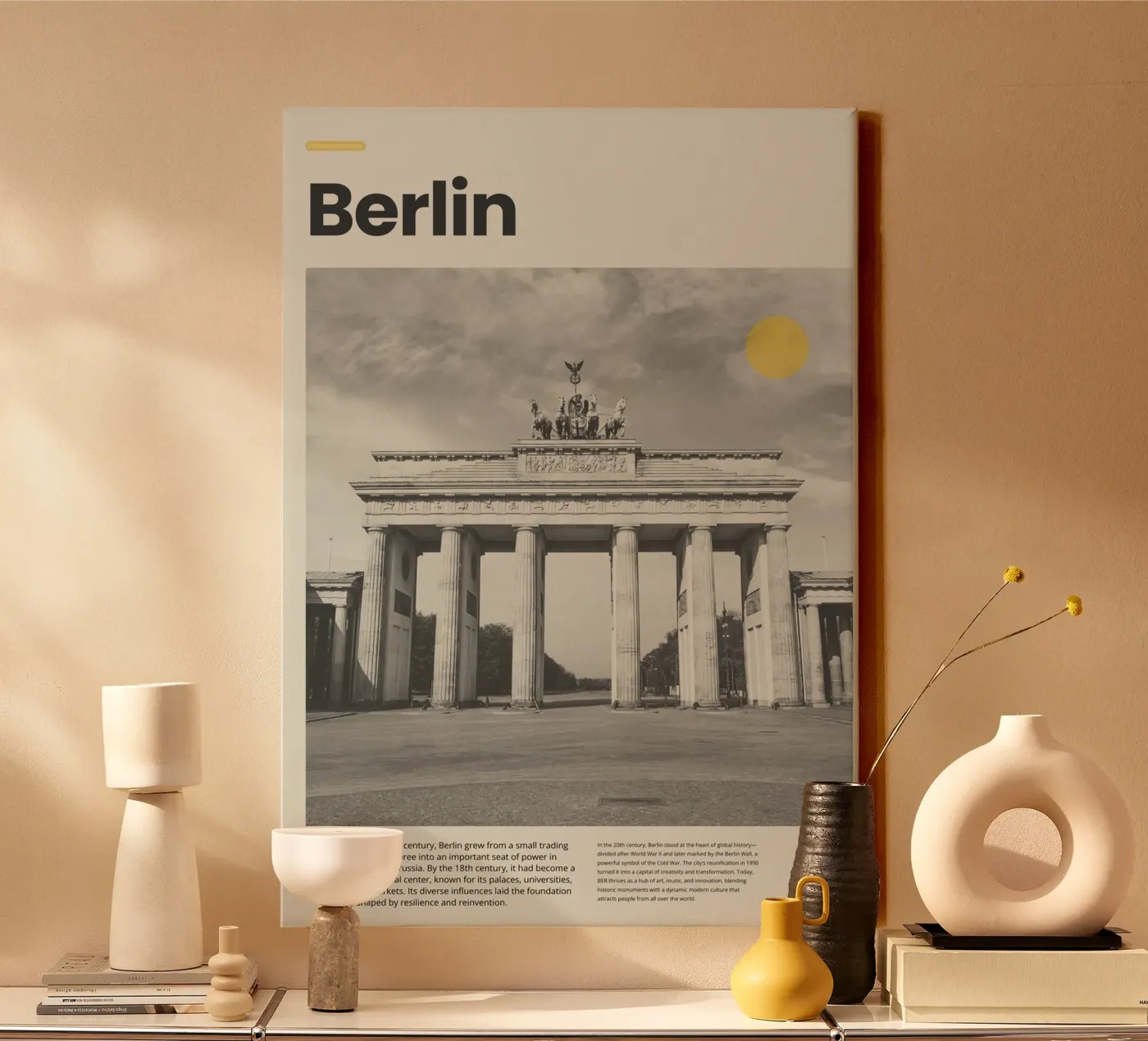 Berlin canvas by PurePeachStudio
