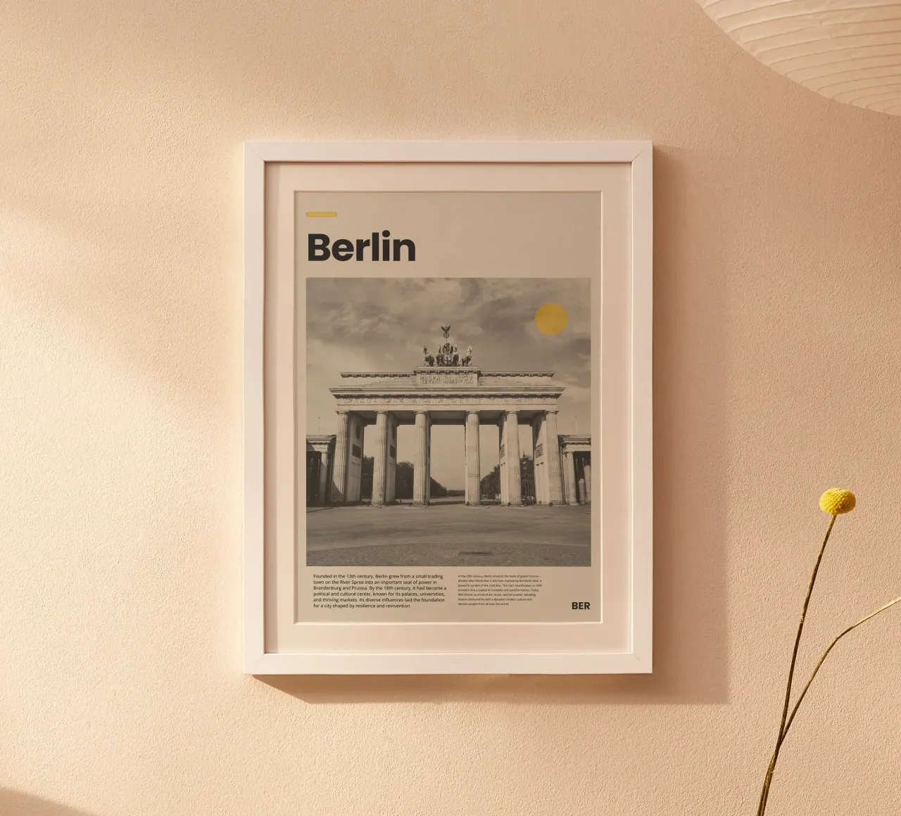 Berlin poster van PurePeachStudio