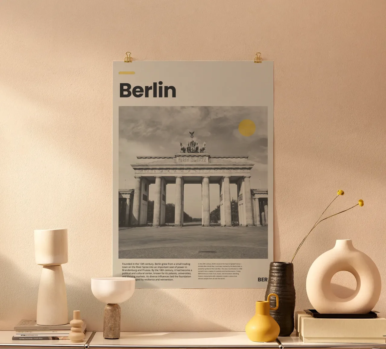 Berlin poster van PurePeachStudio