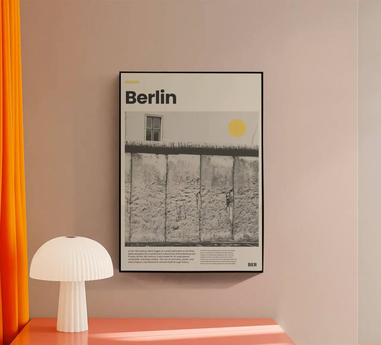 Berlin acryl van PurePeachStudio