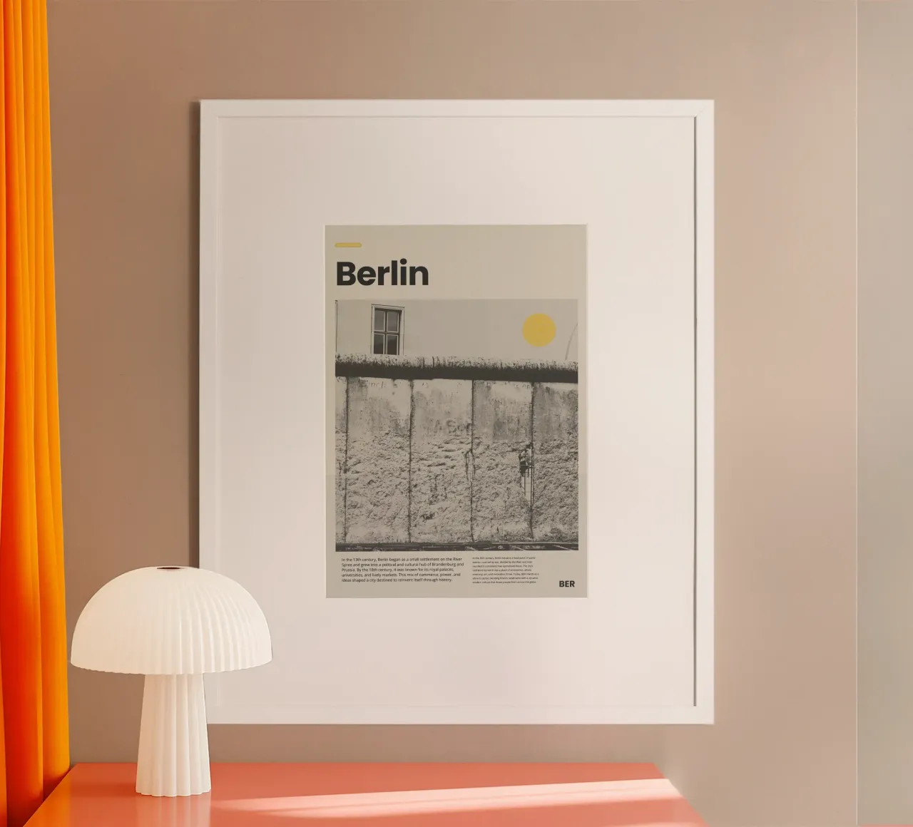 Berlin poster by PurePeachStudio
