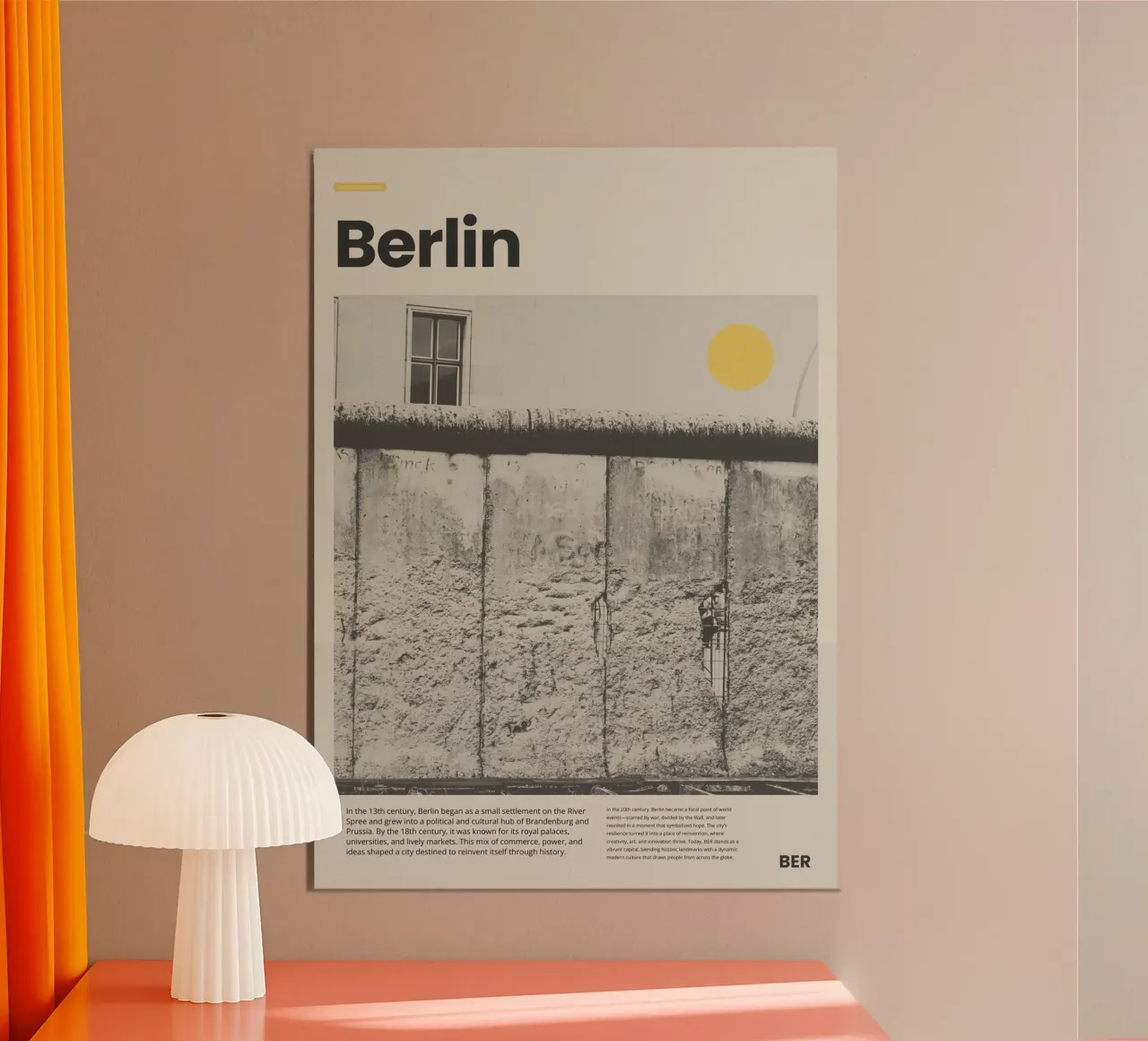 Berlin poster by PurePeachStudio