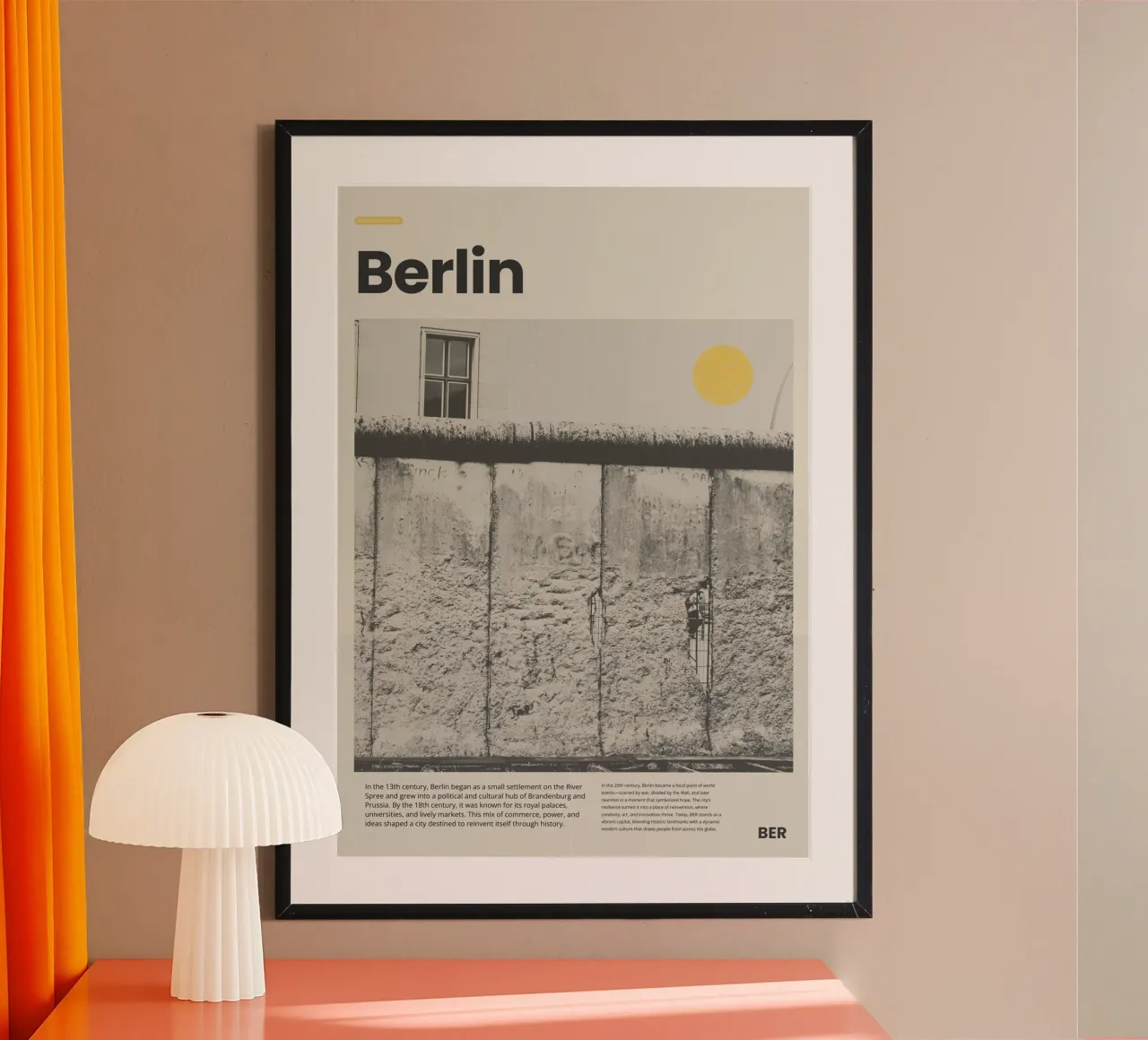 Berlin poster by PurePeachStudio