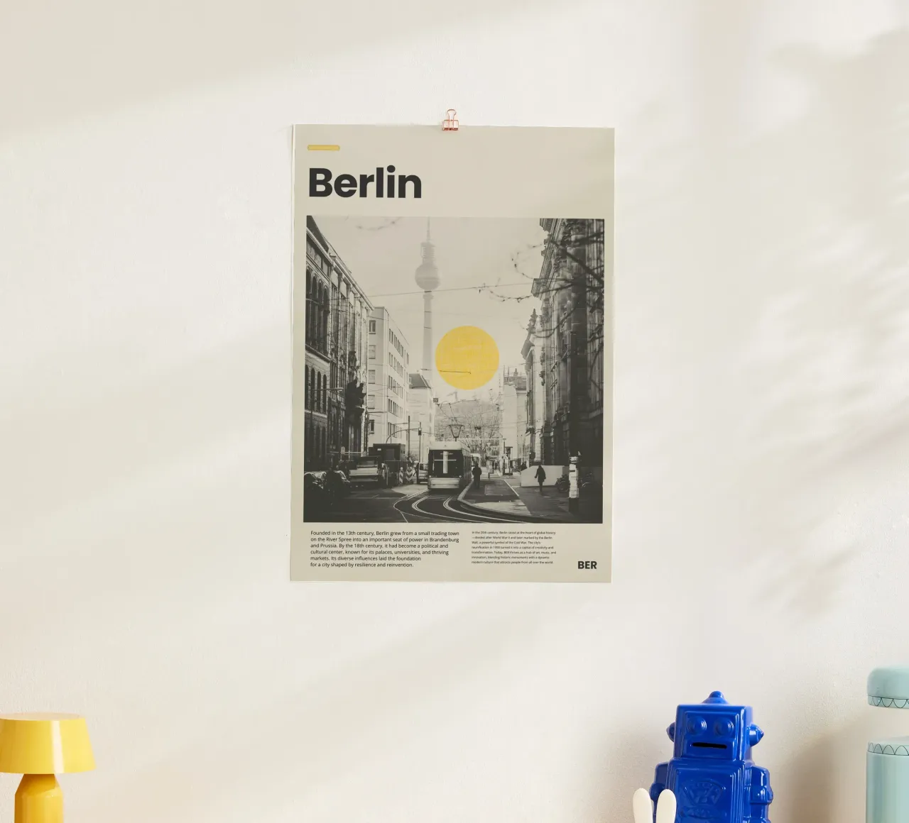 Berlin poster van PurePeachStudio