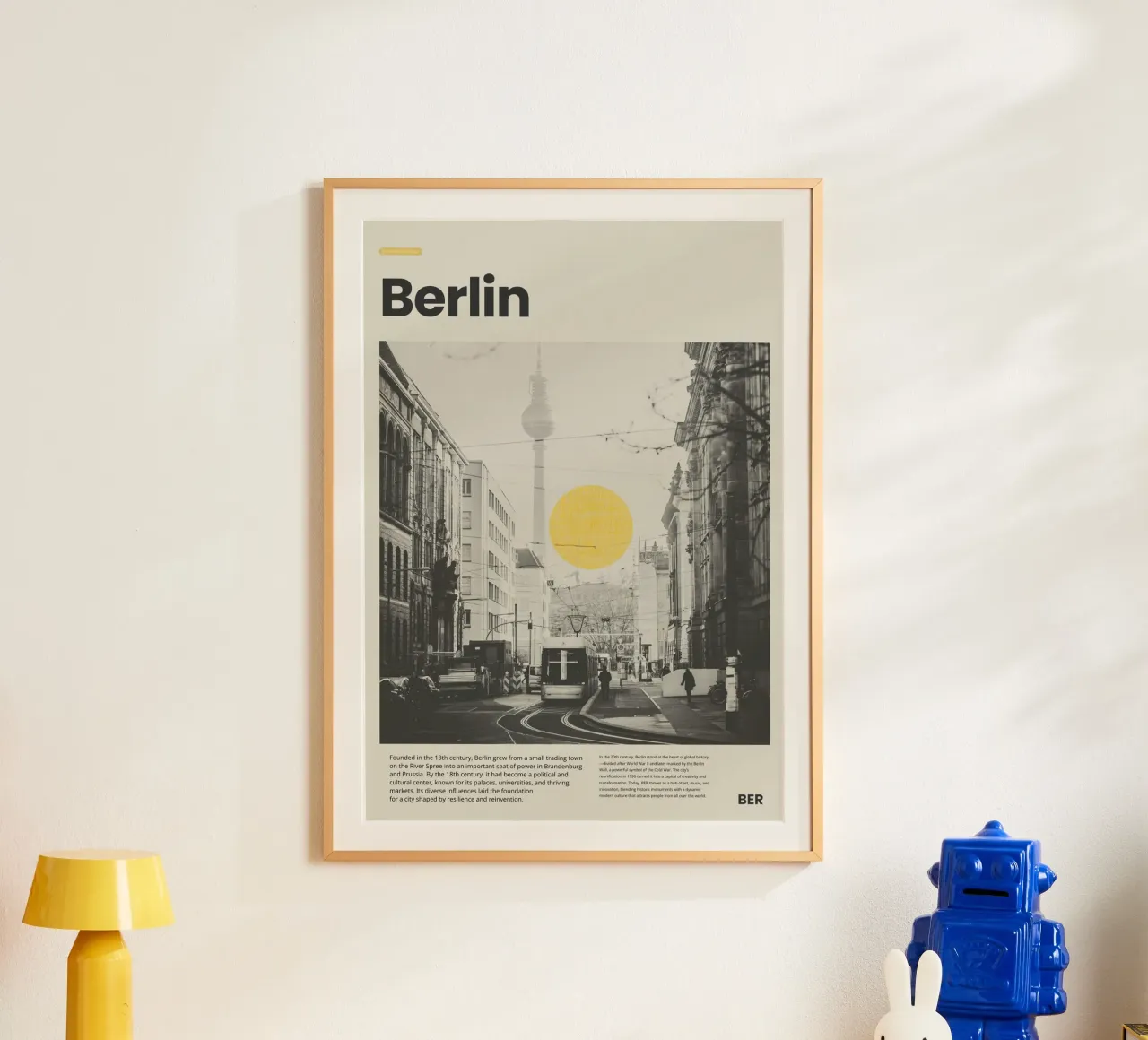 Berlin poster van PurePeachStudio