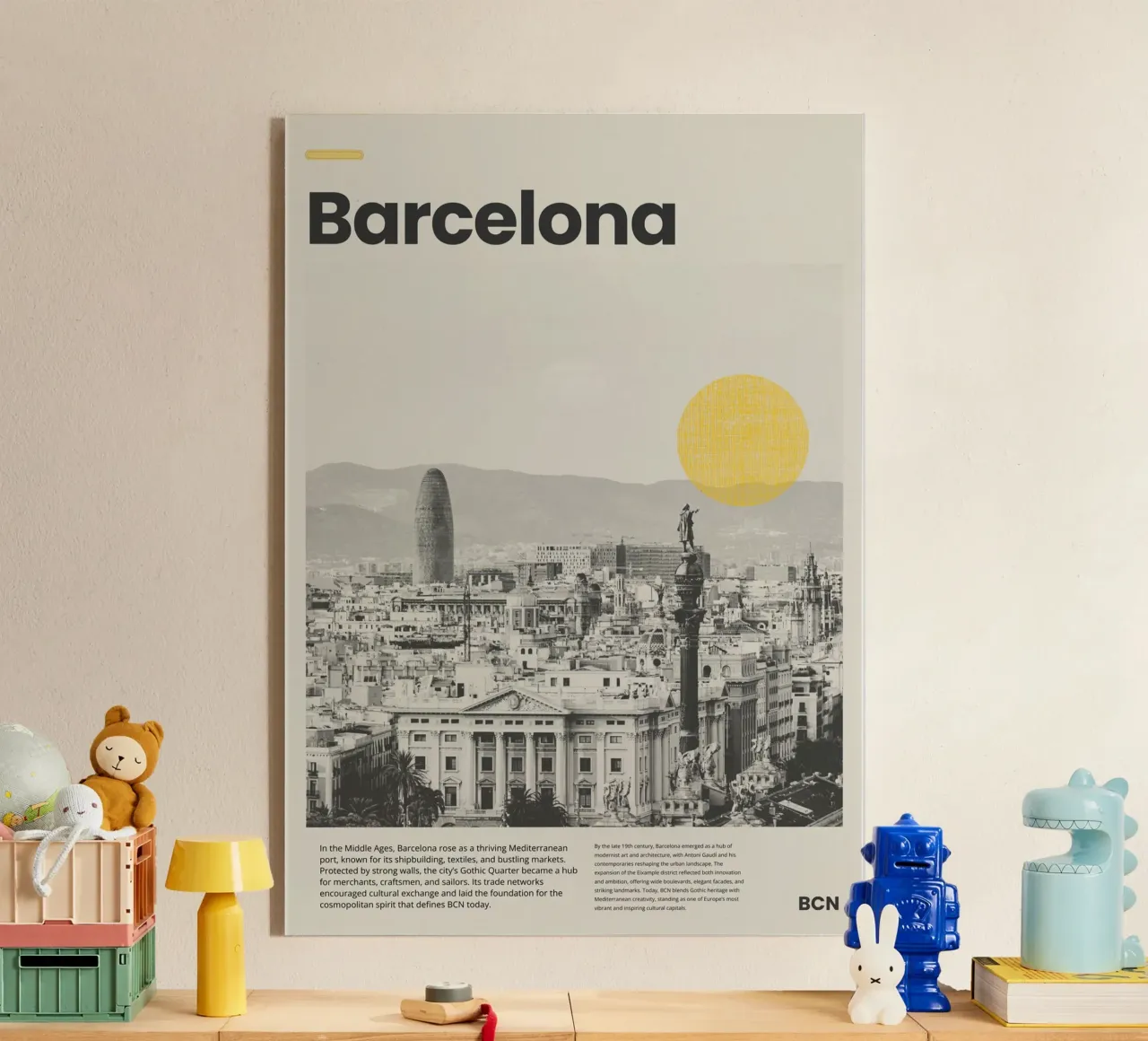 Barcelona plexiglass da PurePeachStudio