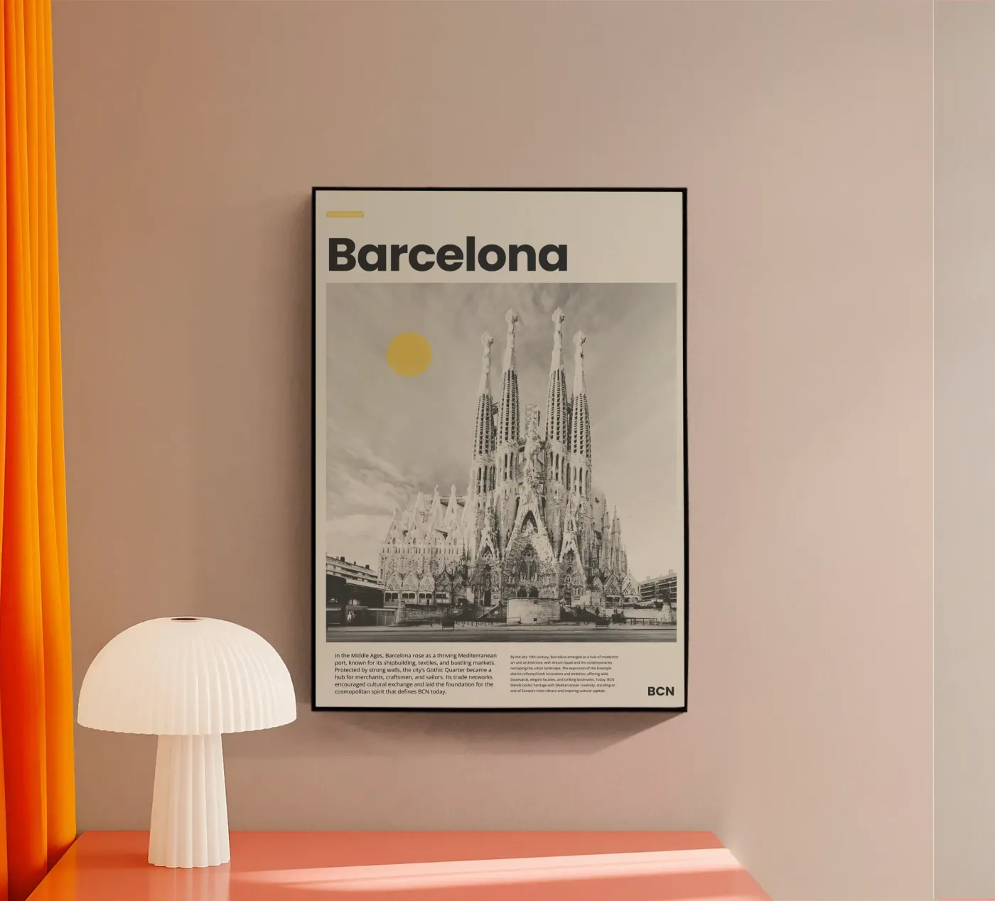 Barcelona plexiglass da PurePeachStudio