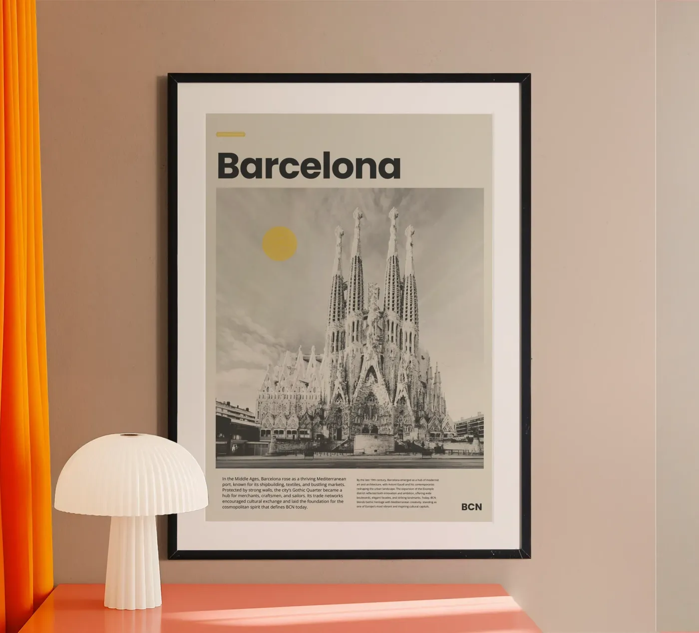 Barcelona poster da PurePeachStudio