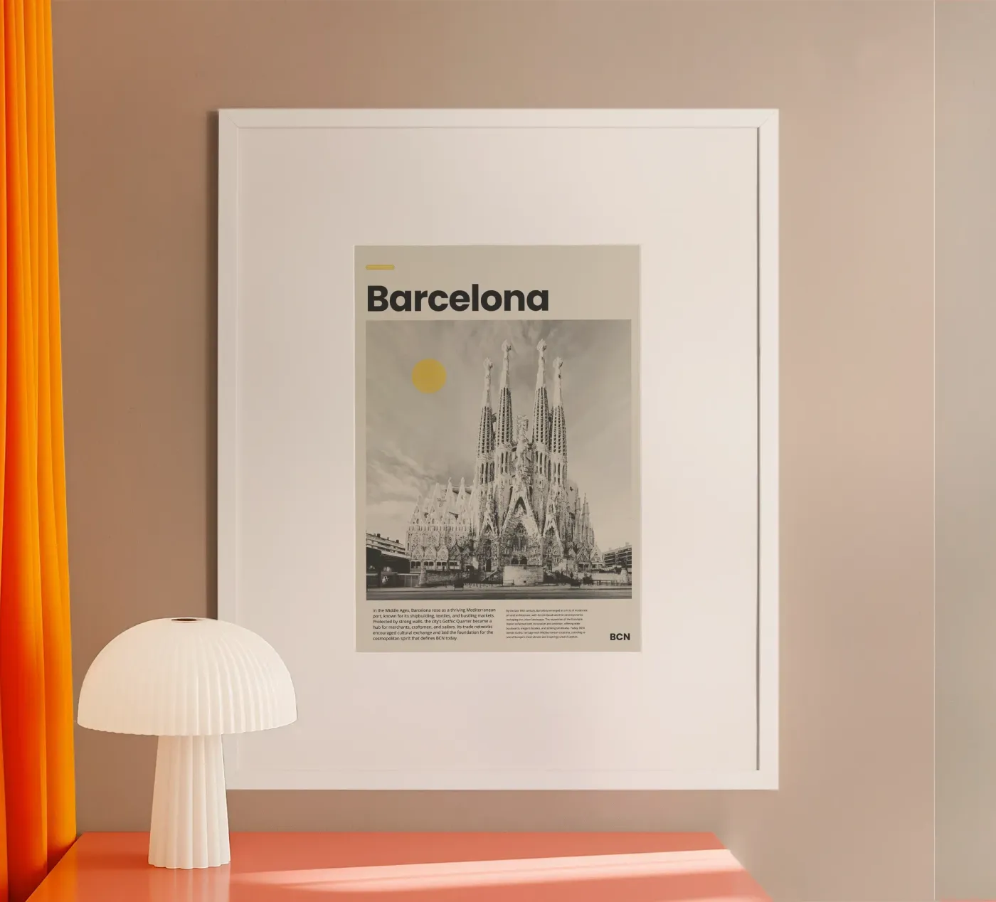 Barcelona poster da PurePeachStudio