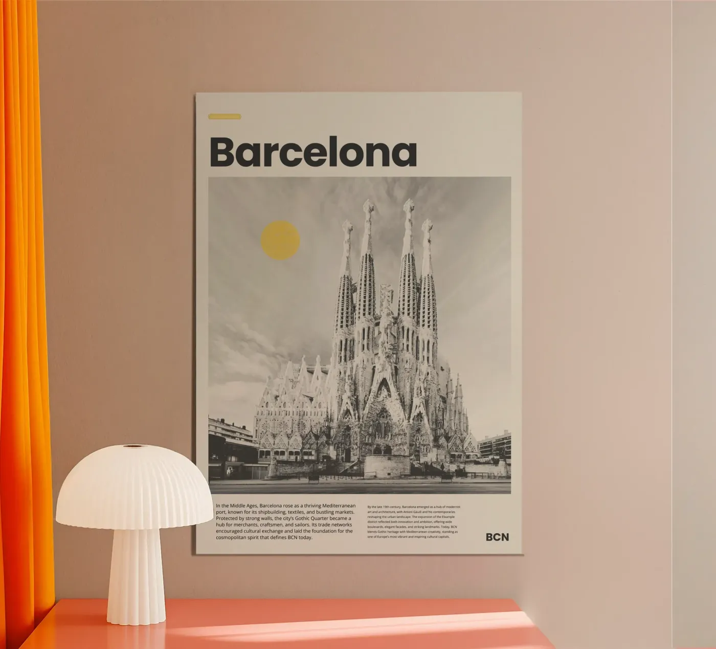 Barcelona poster da PurePeachStudio