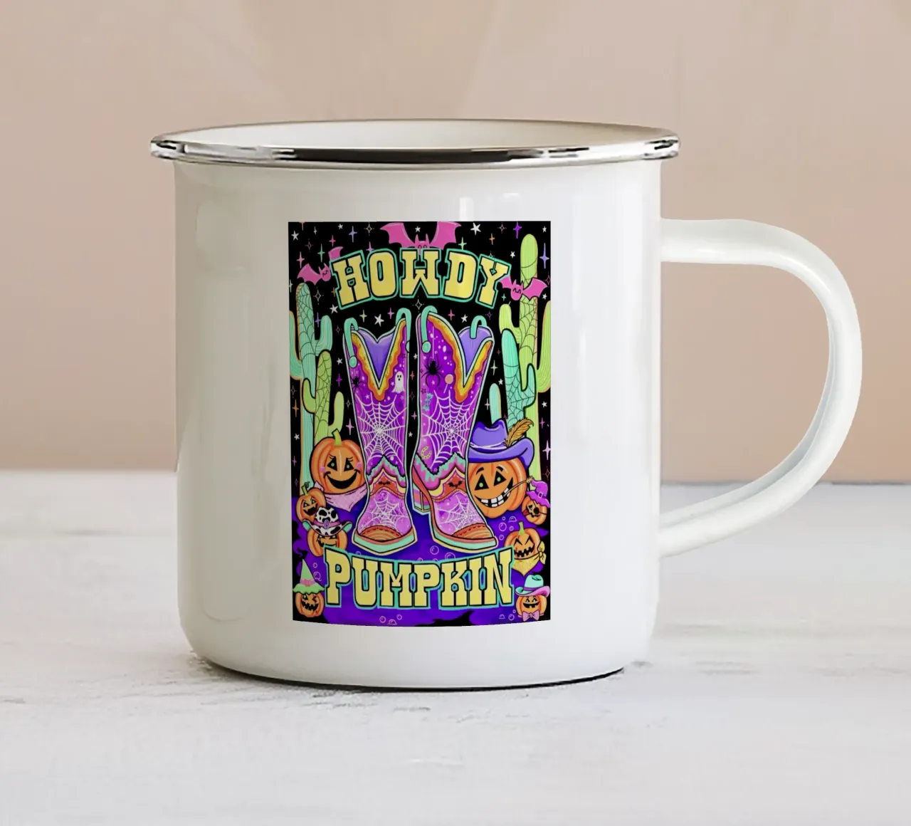 Salve Zucca tazza in smalto da Jess Stempel