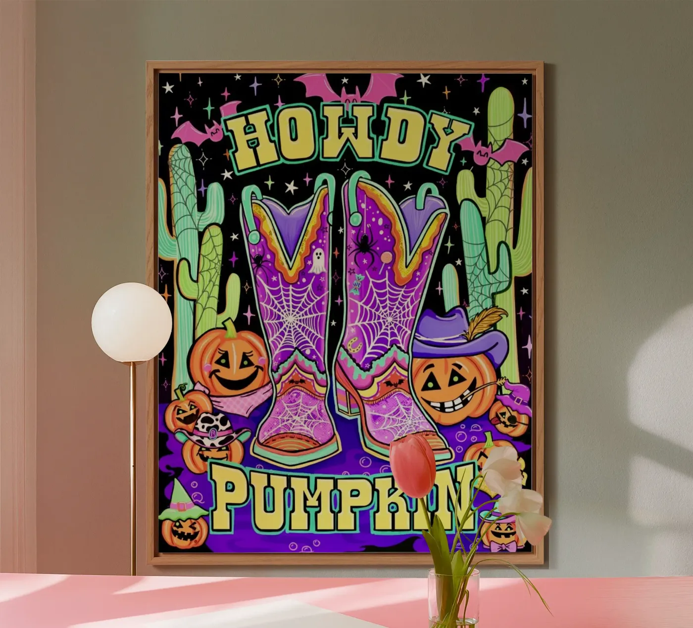Howdy Pumpkin forex plate by Jess Stempel