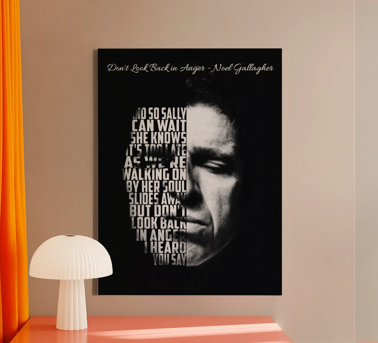 Don't Look Back in Anger canvas by Gunawan Rb
