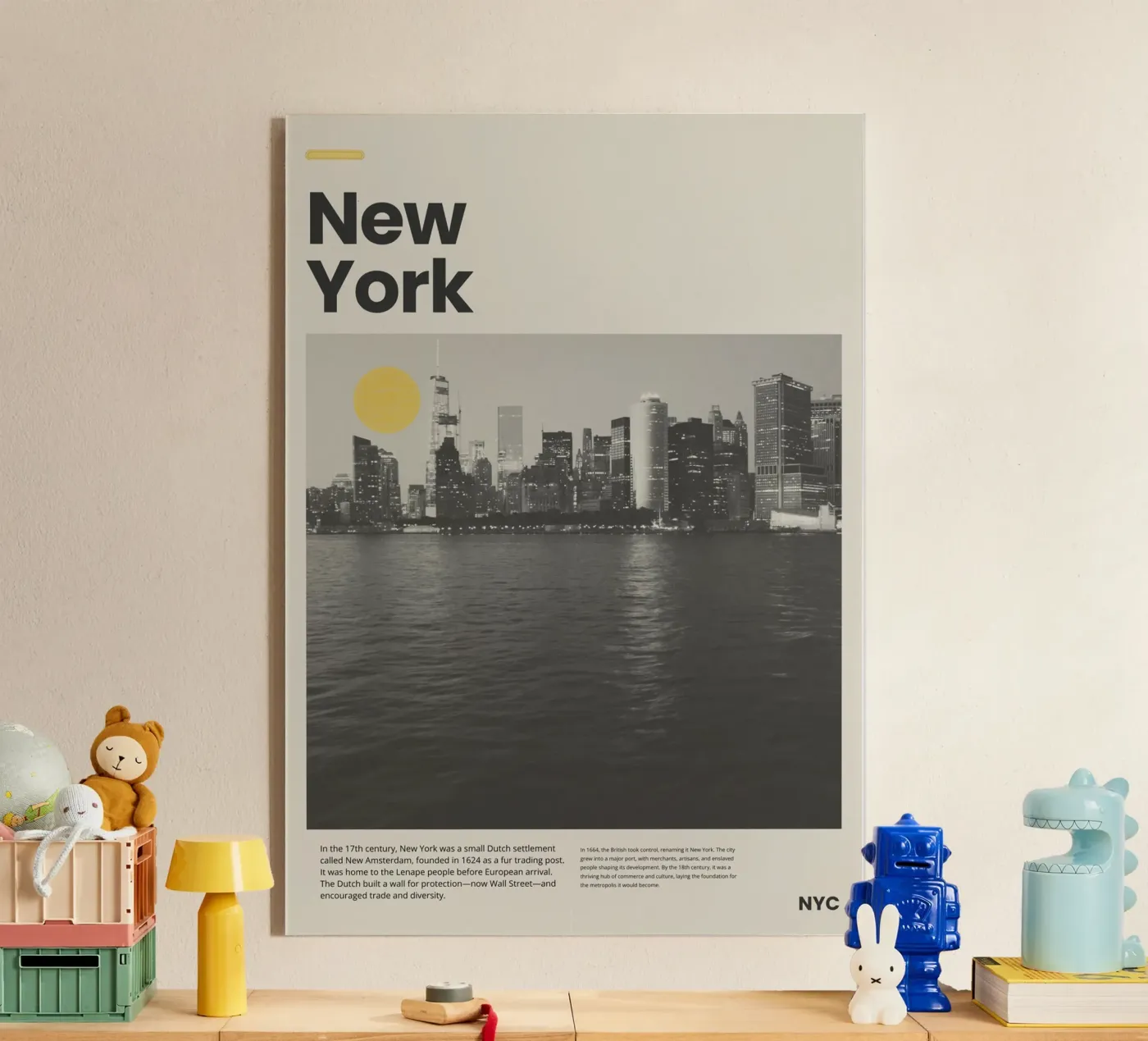 New York plexiglass da PurePeachStudio