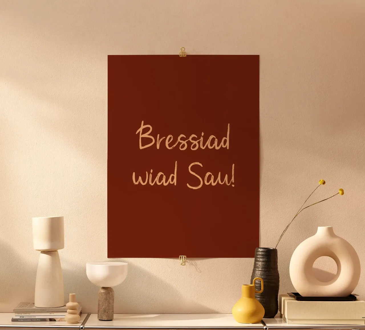 Bressiad wiad Sau! carta hahnemühle da Made in Bavaria