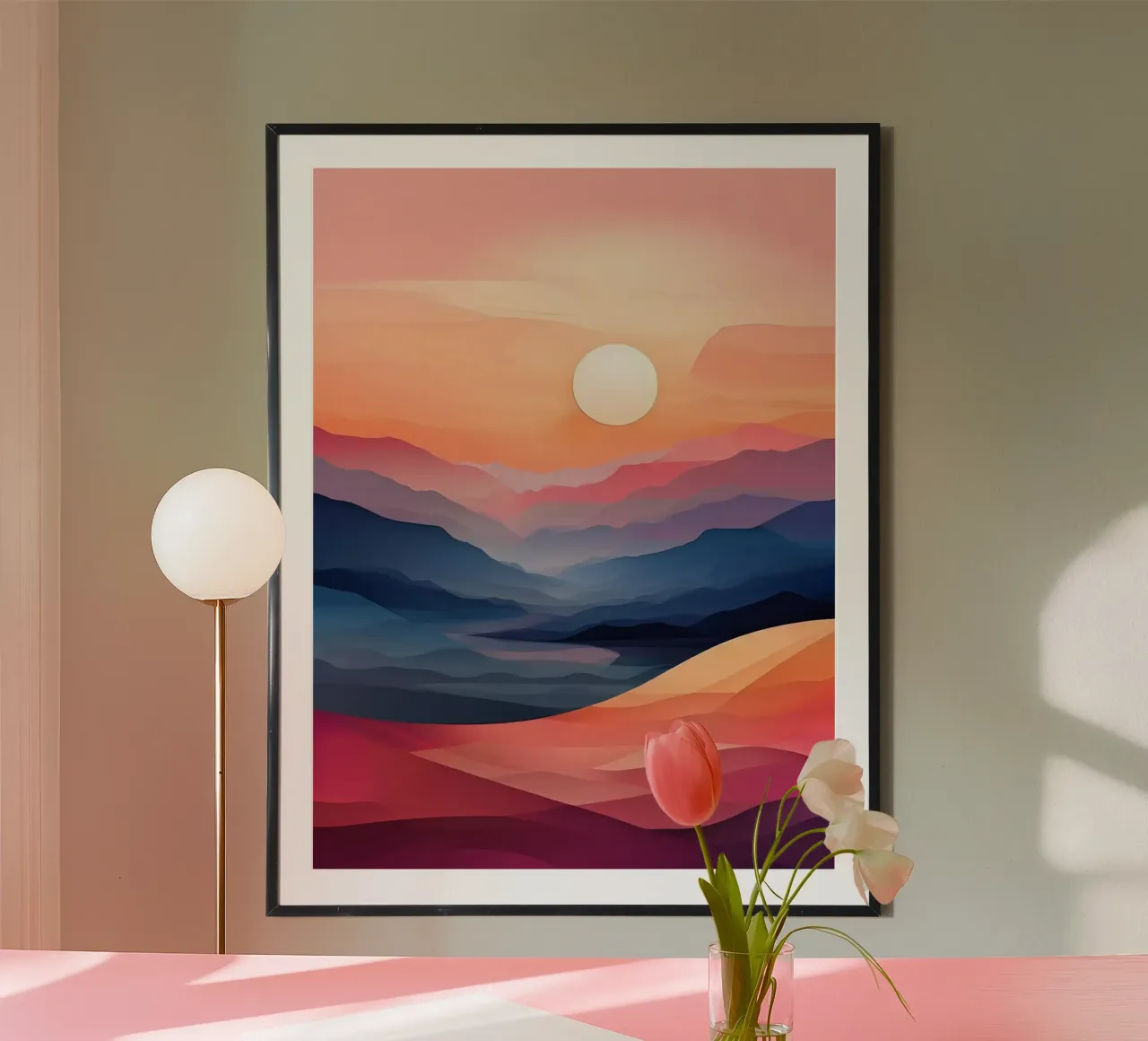 Tramonto sereno poster da Artistic-shop