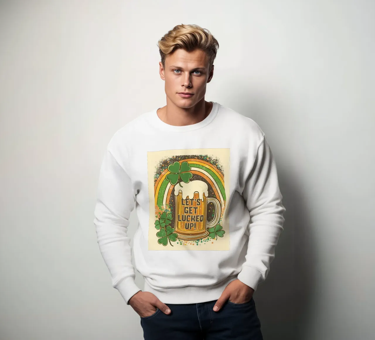 Let's Get Lucked Up felpa da Jess Stempel