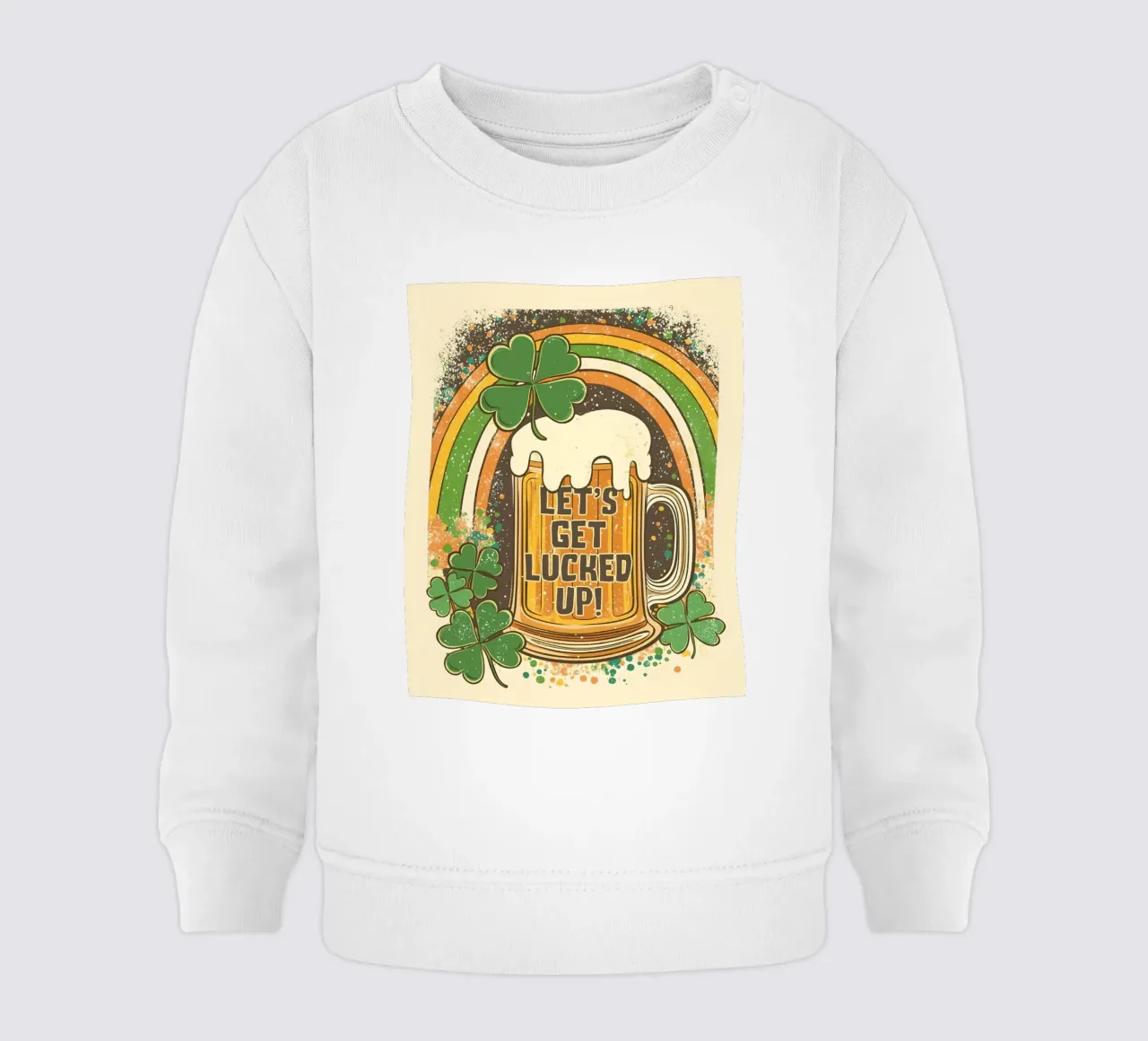 Let's Get Lucked Up felpa neonato da Jess Stempel