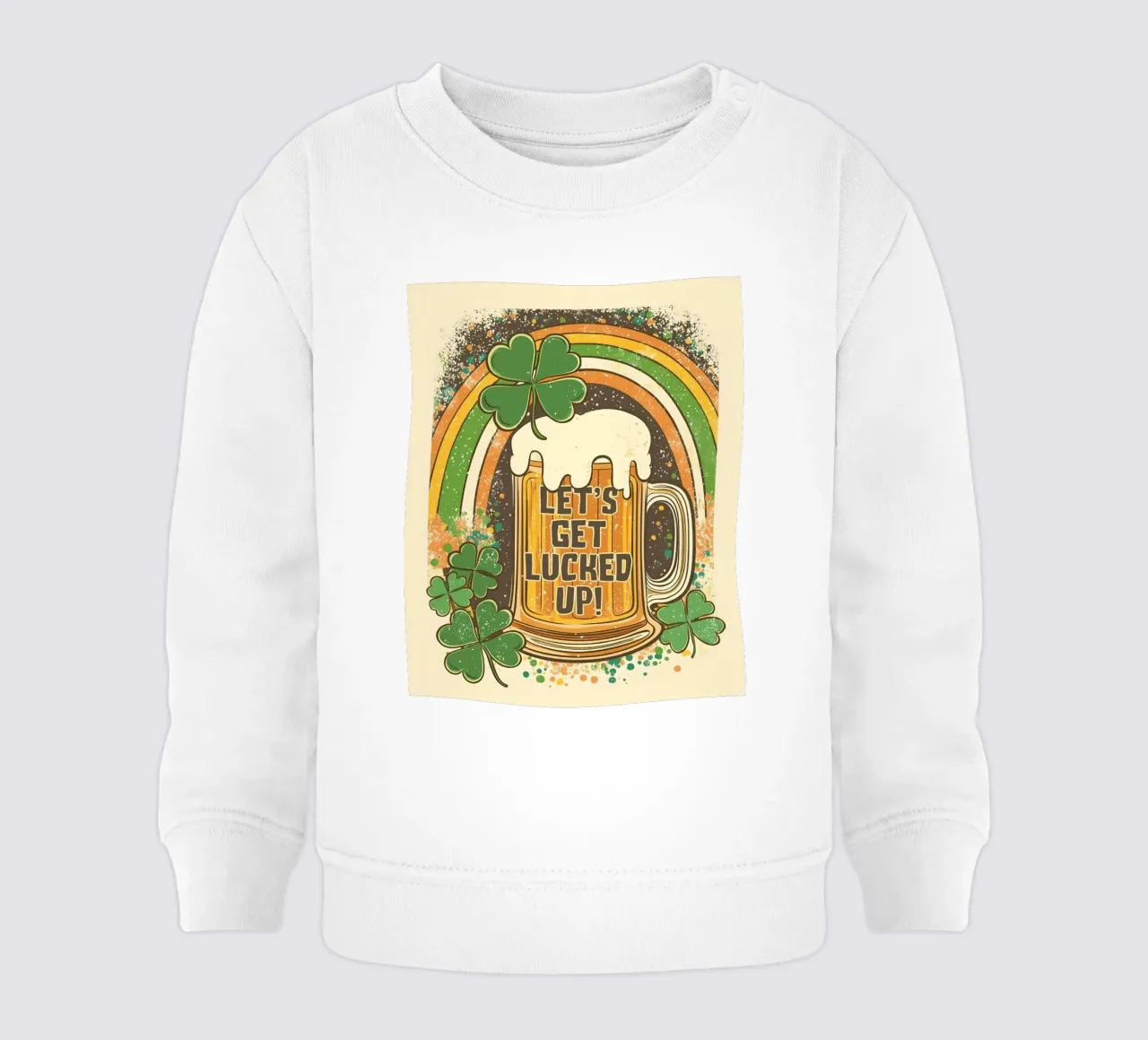 Let's Get Lucked Up felpa neonato da Jess Stempel