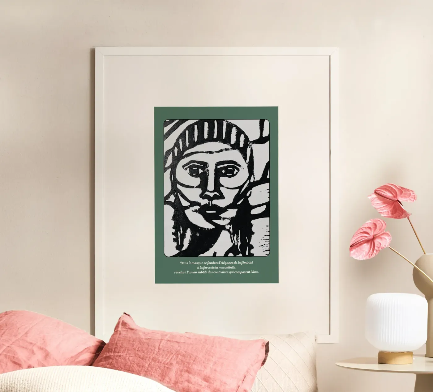 Plant mask poster by apoplasticienne