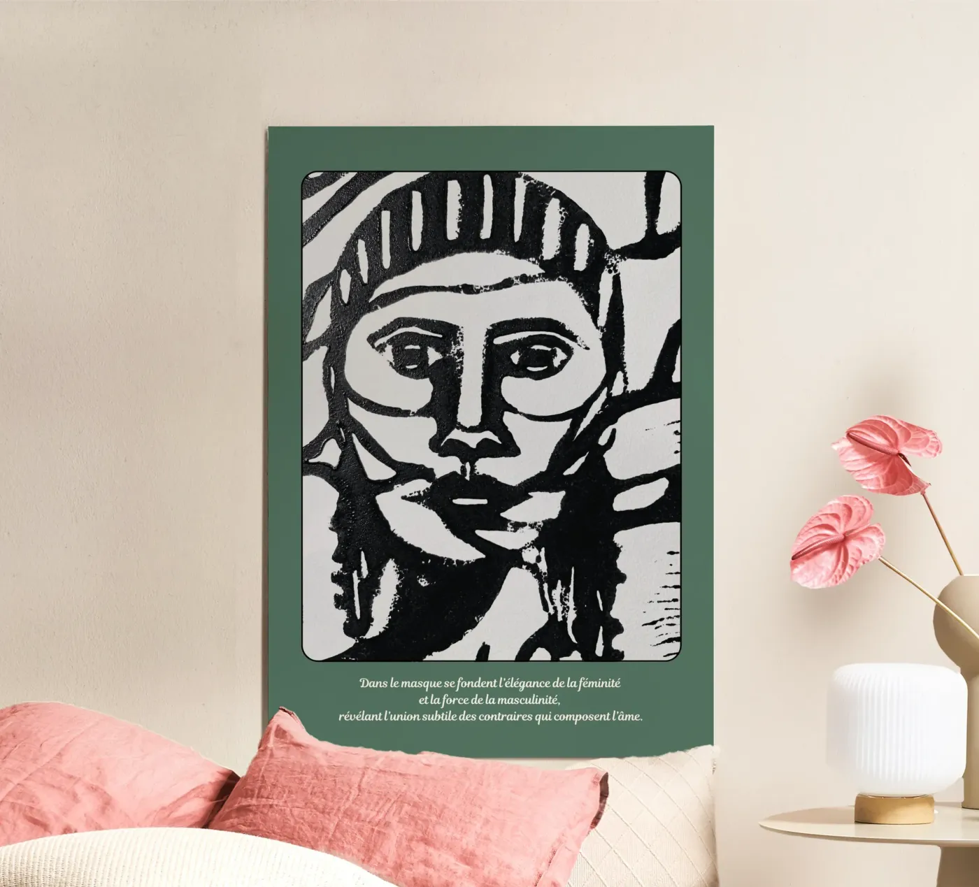 Plant mask poster by apoplasticienne
