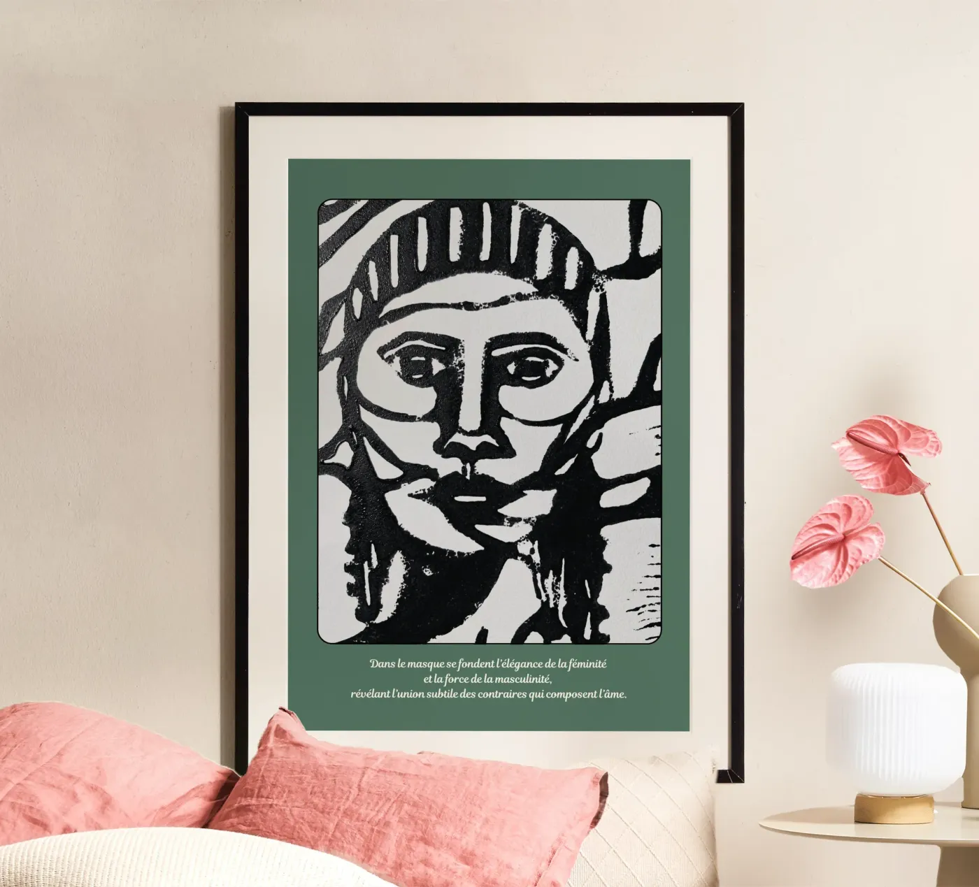 Plant mask poster by apoplasticienne