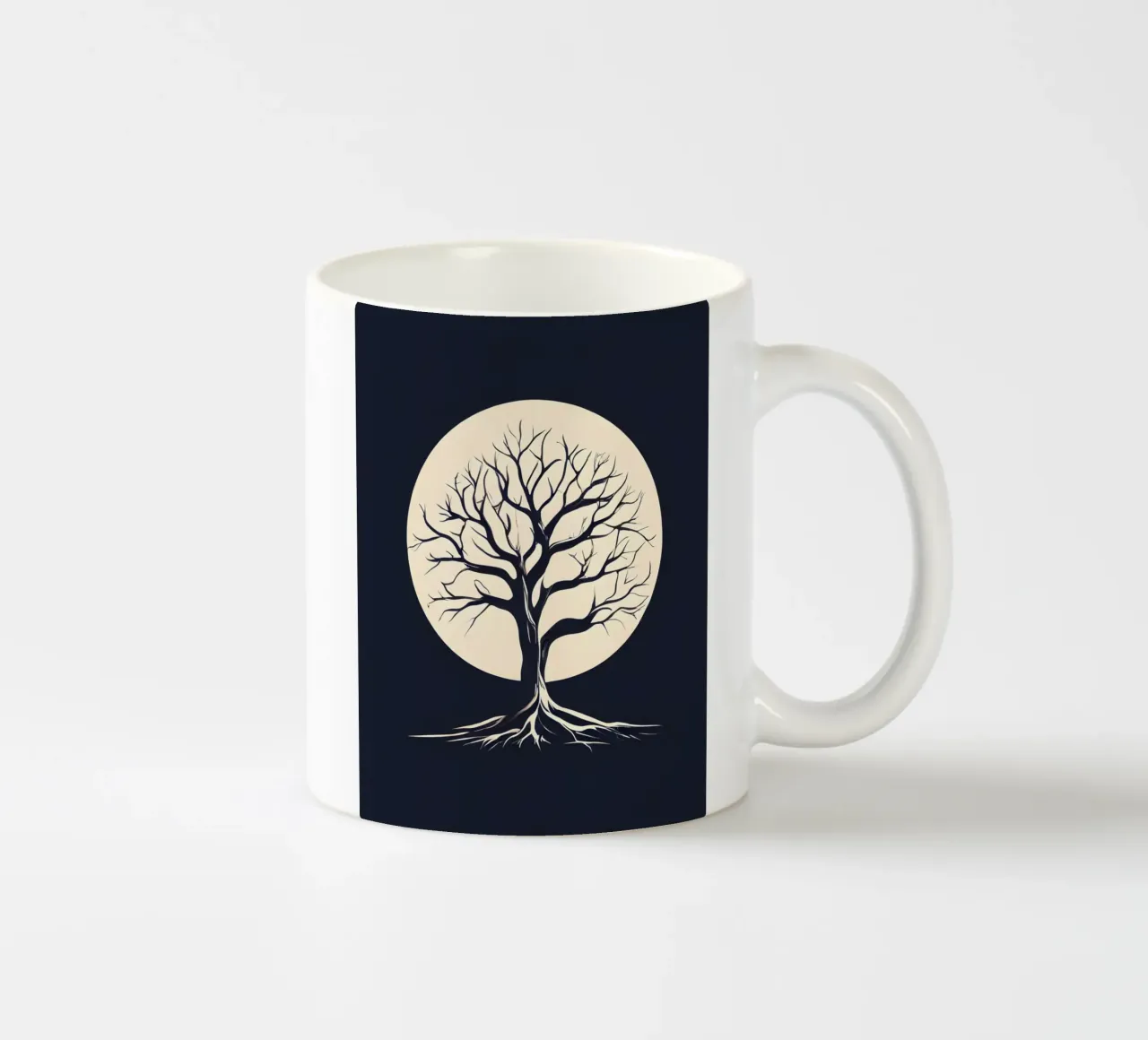 Albero della vita illuminato dalla luna tazza in ceramica da Artistic-shop