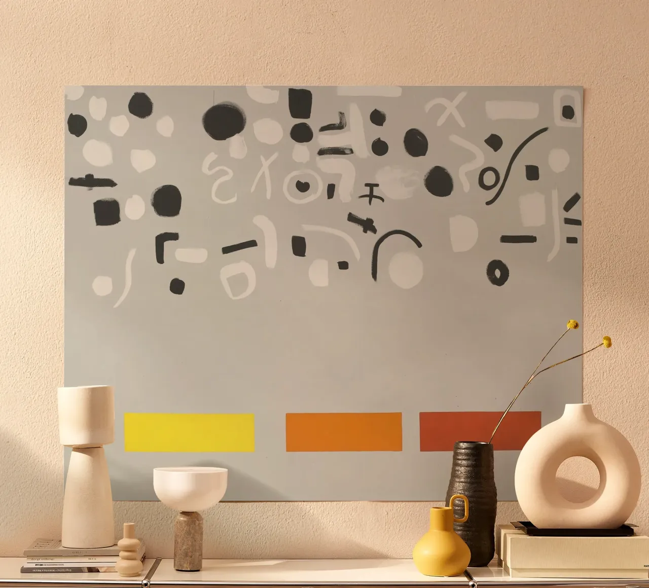 Adolph Gottlieb aperto sopra 1972 carta hahnemühle da Riley Art Studio