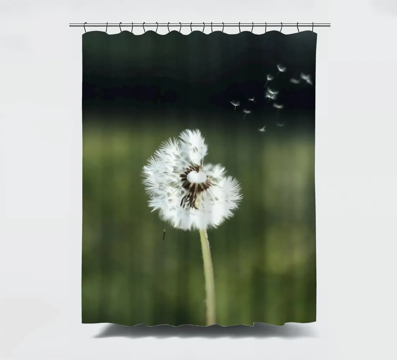 Dandelion Floating Seeds Duschvorhang von Attaboy Dsgn