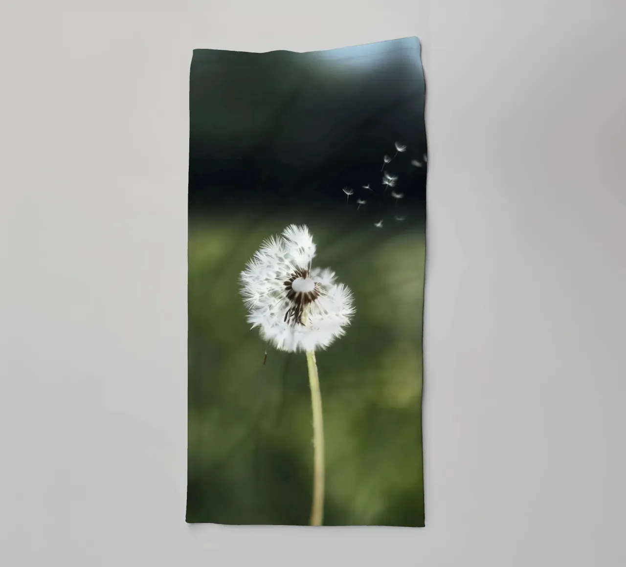 Dandelion Floating Seeds towel by Attaboy Dsgn