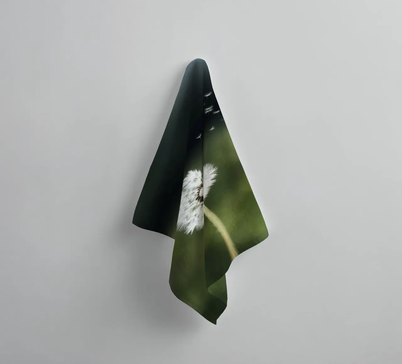 Dandelion Floating Seeds towel by Attaboy Dsgn