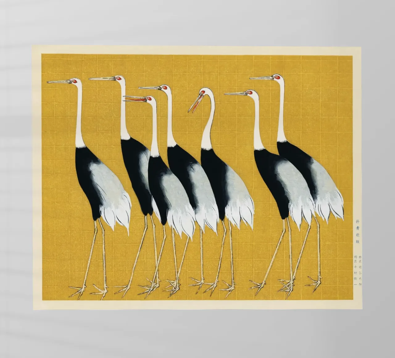Japanese Cranes print pellicola backlit da Classic Art Prints