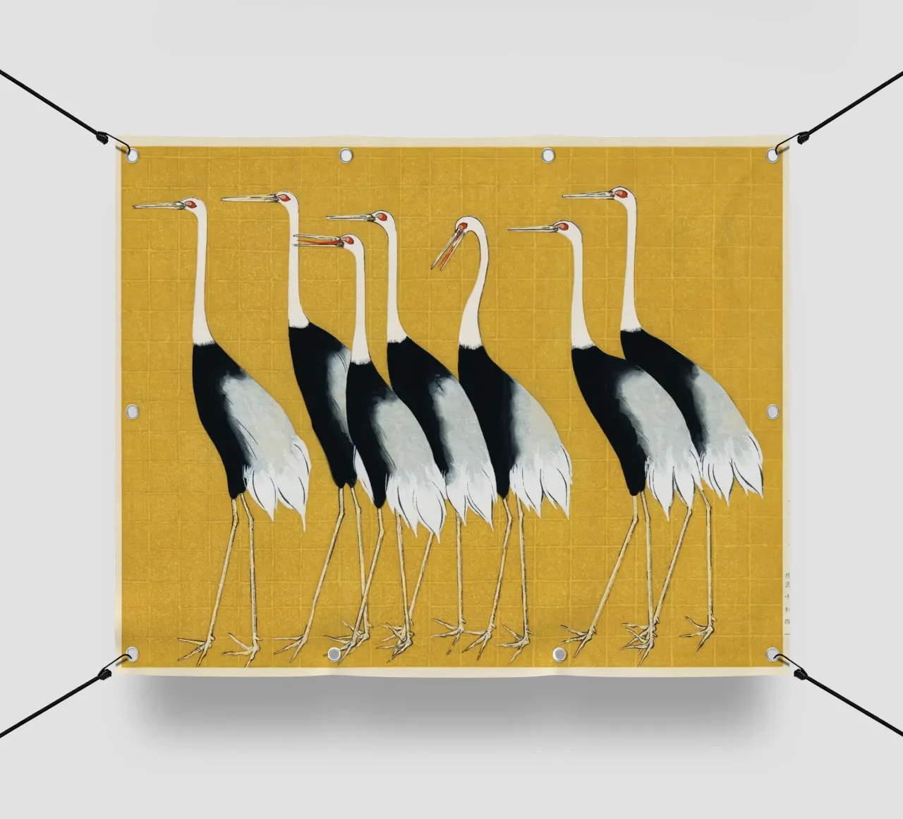 Japanese Cranes print telo in pvc da Classic Art Prints