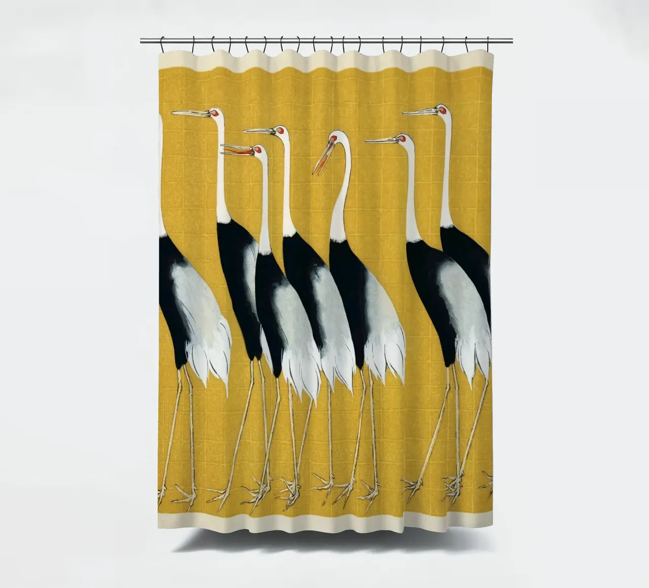 Japanese Cranes print tenda da doccia da Classic Art Prints