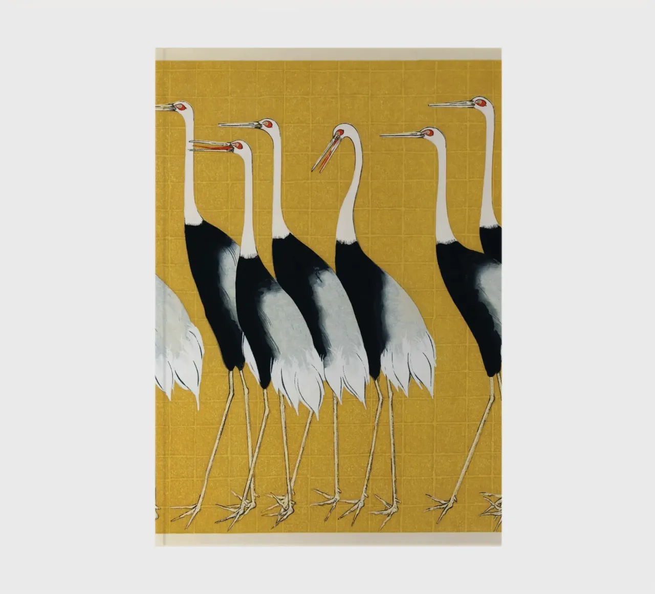 Japanese Cranes print Notizbuch von Classic Art Prints