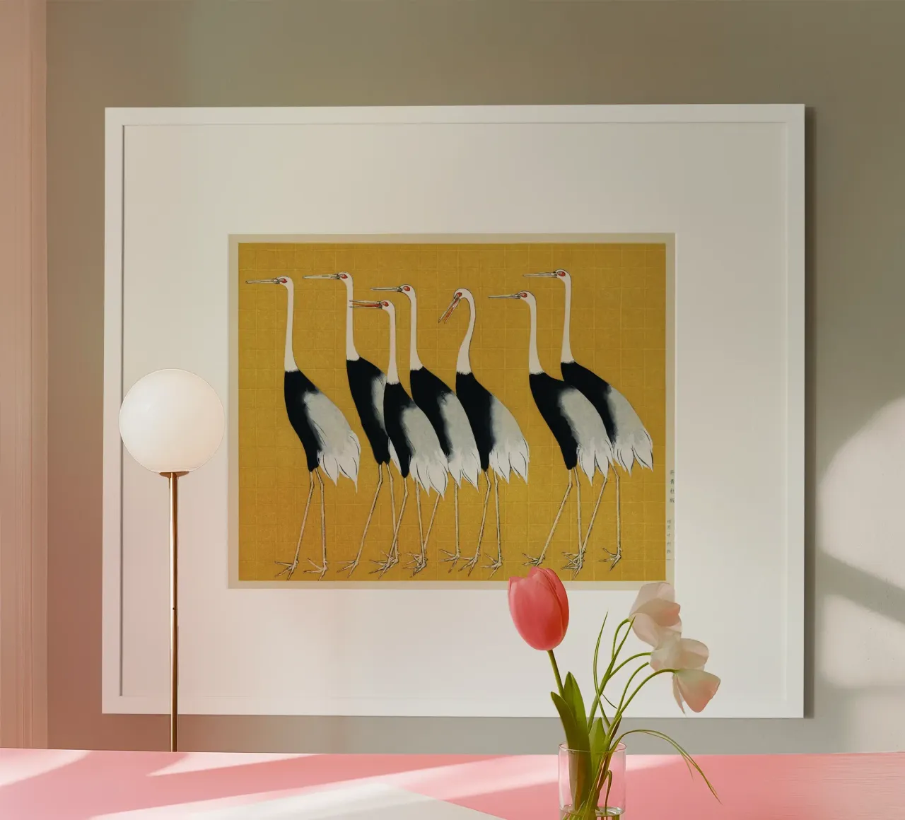 Japanese Cranes print poster da Classic Art Prints