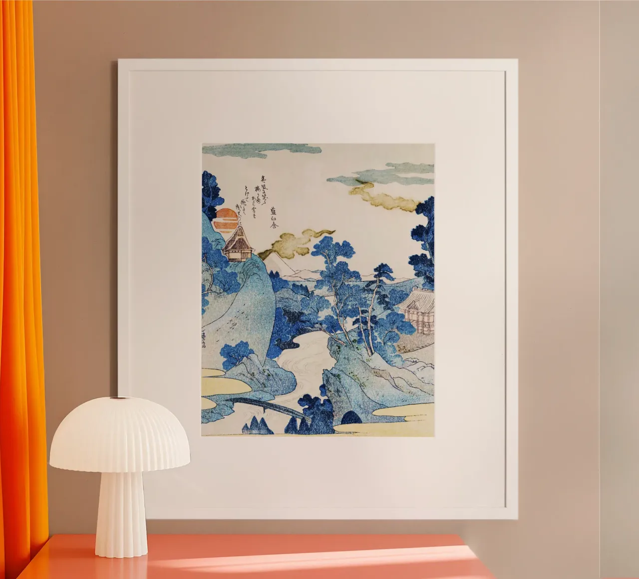 Fuji no Yūkei by Utagawa Kuniyoshi carta hahnemühle da Classic Art Prints