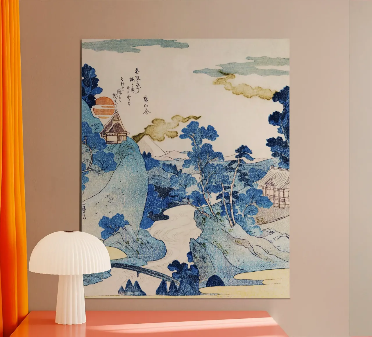 Fuji no Yūkei by Utagawa Kuniyoshi carta hahnemühle da Classic Art Prints