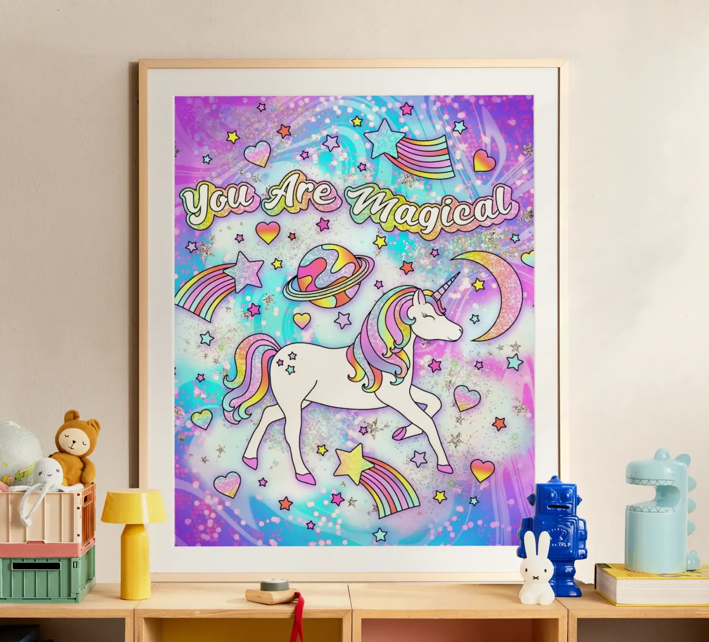 Space Unicorn poster by Jess Stempel