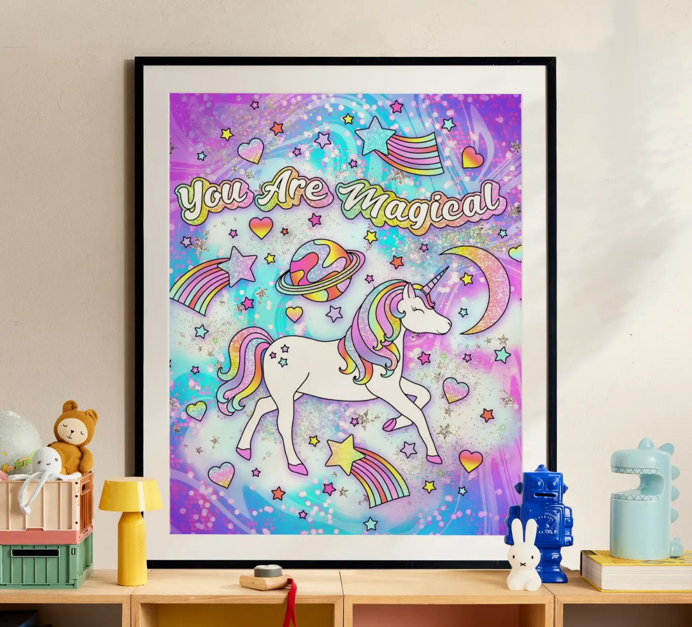 Space Unicorn poster by Jess Stempel