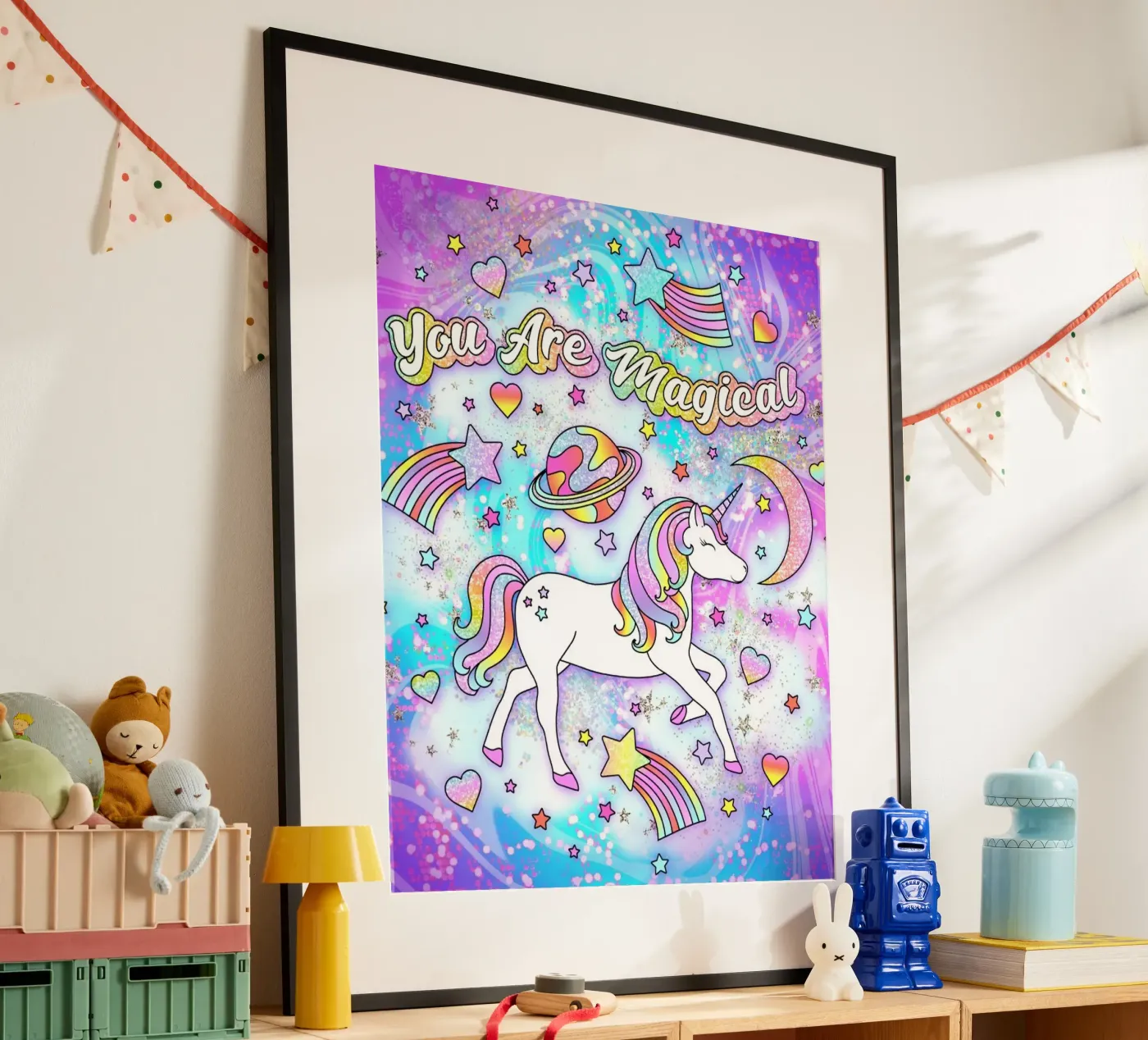 Space Unicorn poster by Jess Stempel