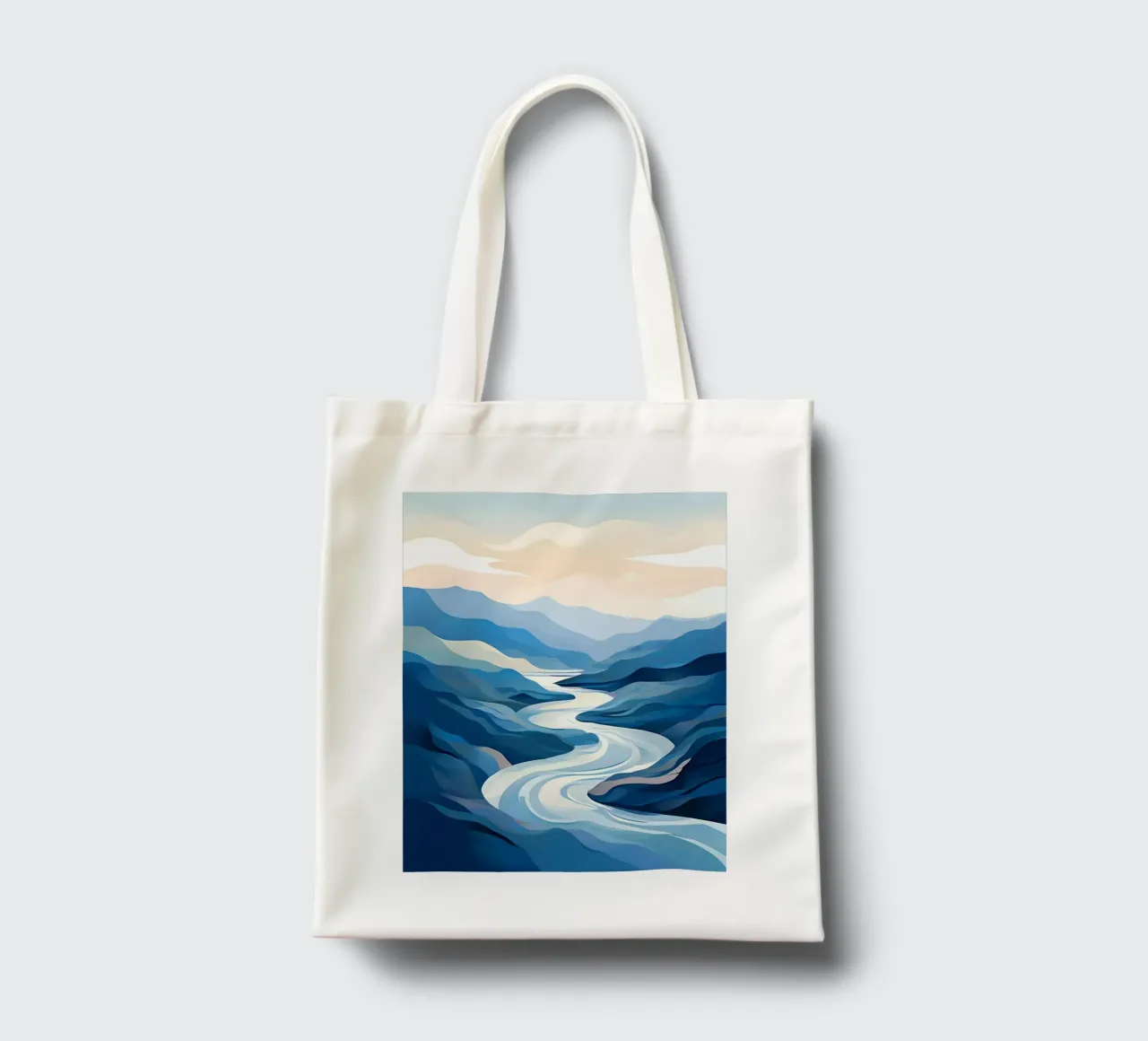 Serene River Valley tote bag by Artistic-shop