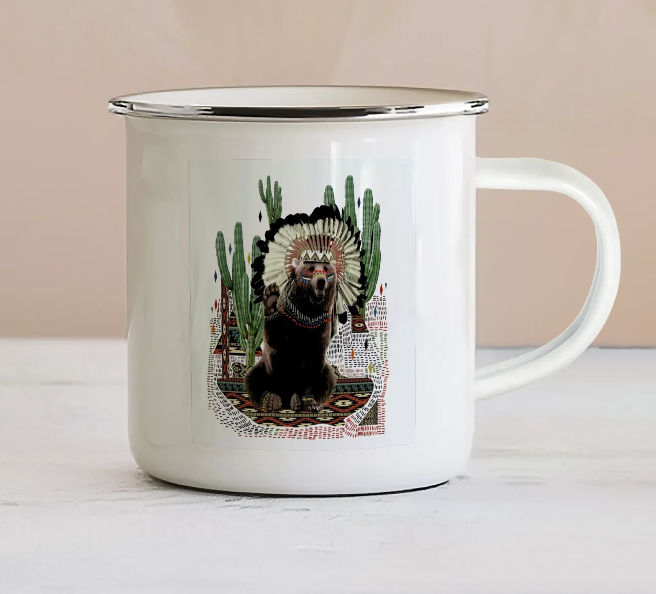 Anahu tazza in smalto da Kris Tate