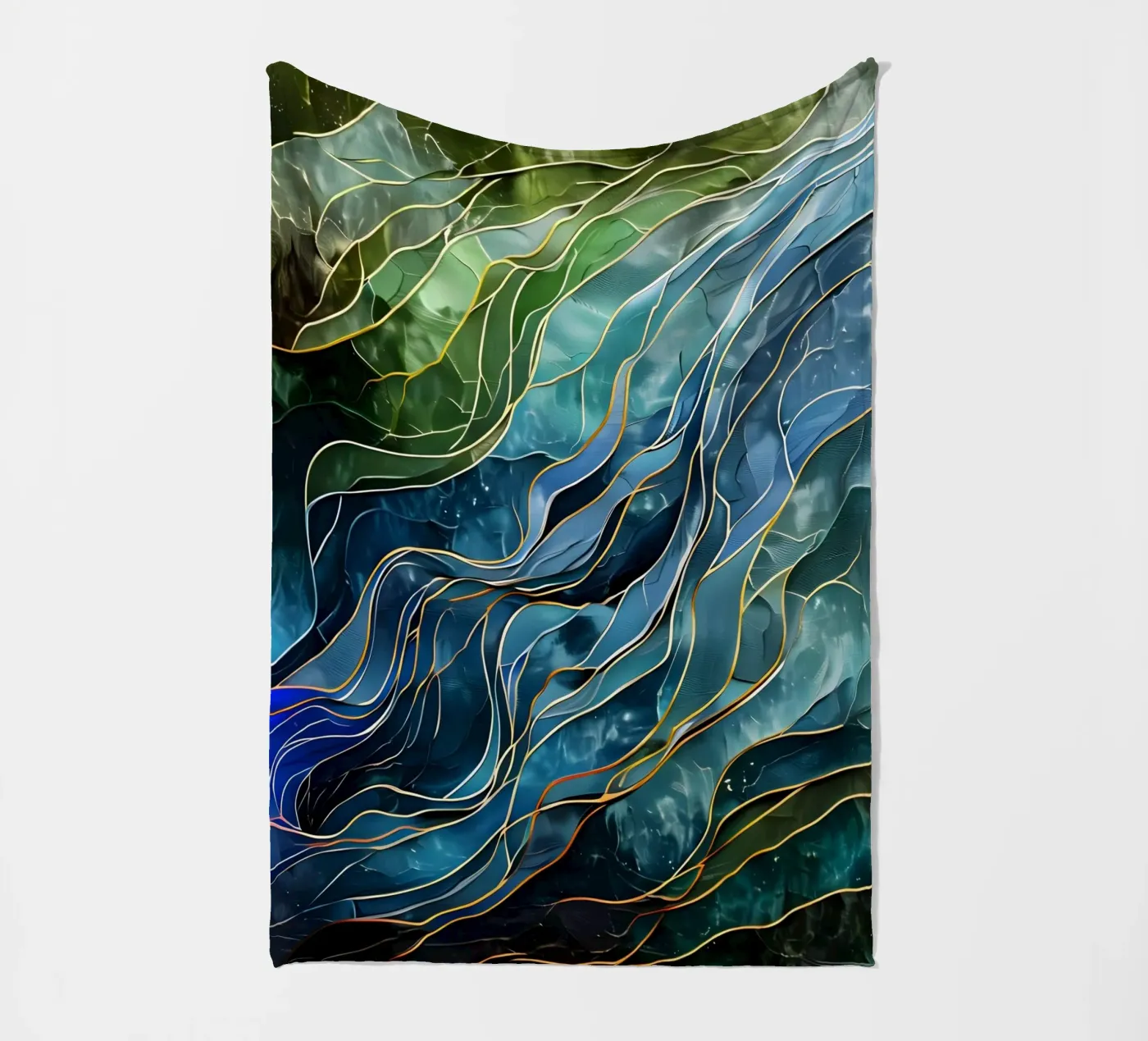 Celestial Currents plaid polaire de Artistic-shop