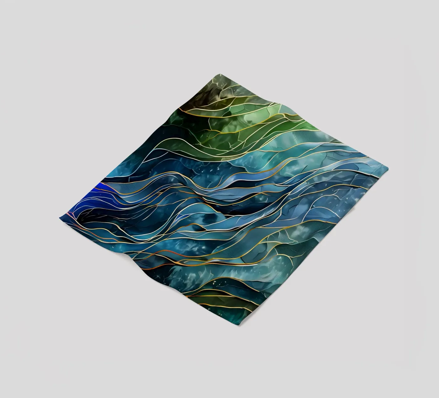 Celestial Currents plaid polaire de Artistic-shop